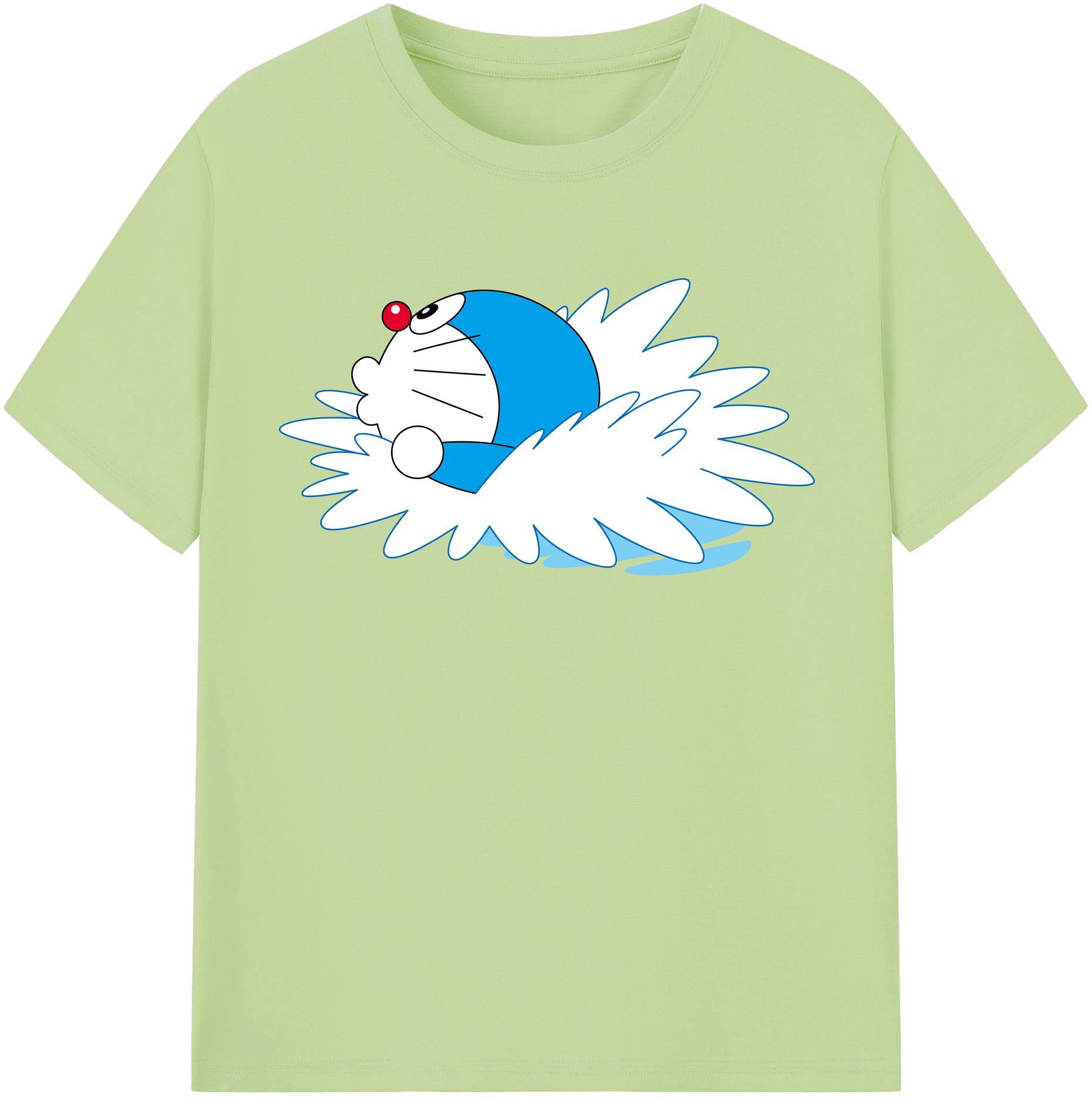 （画像用） ドラえもん Doraemon 綿100％半袖Tシャツ（フロントプリント）